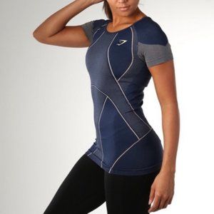 Gymshark Seamless Airflow T-Shirt - Midnight Navy